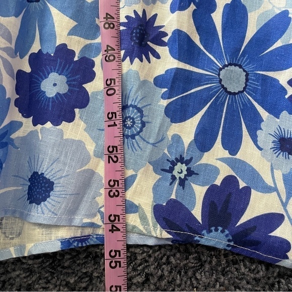 Dissh Linen Lori Bloom Maxi Dress size US 2 Blue Floral - Picture 10 of 10